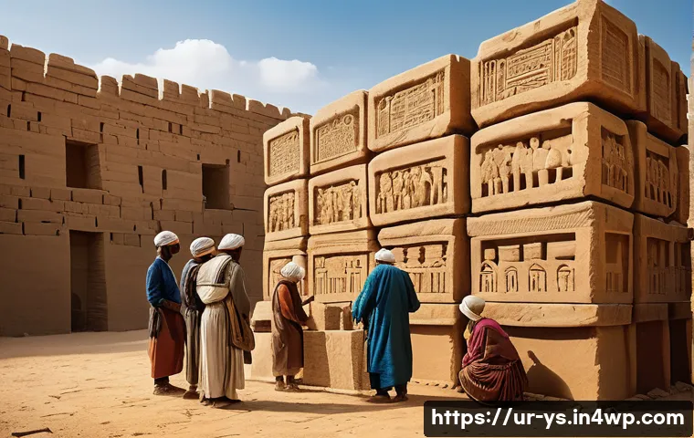 협력적 창의성의 역사적 배경 - **Prompt 1: Ancient Architectural Collaboration** "An epic scene depicting a bustling ancient co...